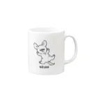 raipandaのこうさんわんちゃん Mug :right side of the handle