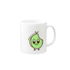 キサラギヒスイのedamame no tori Mug :right side of the handle