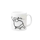 鳥ラブのひと言いいたい文鳥 Mug :right side of the handle