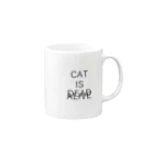 ゆらゆらショップのシュレディンガーの猫 Mug :right side of the handle