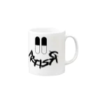 ARTISTICのsmile　ARTISTIC ロゴ Mug :right side of the handle