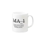 M.aphのMA-1 雑貨 Mug :right side of the handle