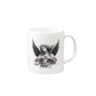 BunnyBloomのRenaissance ANGEL Mug :right side of the handle