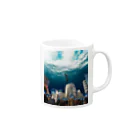 xiaolinhannaのUnder the sea in Japan Mug :right side of the handle