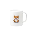 BunnyBloomのShiba Dog Mug :right side of the handle