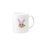 ムスっと！のムスっとうさちゃん Mug :right side of the handle