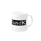 K and K companyのKandKロゴ Mug :right side of the handle