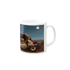 世界美術商店の眠るジプシー女 / The Sleeping Gypsy Mug :right side of the handle