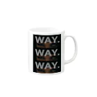 若干オレンジのWAY. マグカップ Mug :right side of the handle