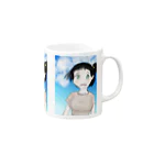 げーむやかんのファンタジー調で描いた村娘 Mug :right side of the handle