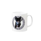 にこねこ【保護猫の保育園】の【限定販売】にこりら特製 ぴーたんマグカップ Mug :right side of the handle