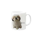 こつきと愛犬の茶々丸の狐月(こつき)の愛犬茶々丸 Mug :right side of the handle