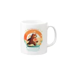 Yaya-rrのクマメール便 Mug :right side of the handle