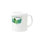 It's a small world_Haggyの草生えた越えて苔むした Mug :right side of the handle