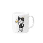 The Cat who.... suzuriのバドキャット Mug :right side of the handle