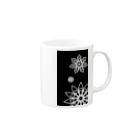 Rin shopの雪の華 Mug :right side of the handle