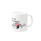 neko-kyannpuの貴方は私の宝物です　You are my treasure. Mug :right side of the handle