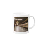 chy33350の夜更けのプラットホーム Mug :right side of the handle