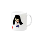 ち～シャツの制服女子 Mug :right side of the handle