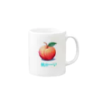 shounan-comの「桃かーい」Tシャツ Mug :right side of the handle