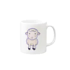 ニコニコマーケットの可愛い羊 Mug :right side of the handle