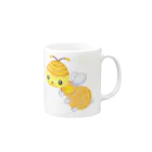 satoayaのアニマルカフェのフードアニマル　ホットケーキ蜂 Mug :right side of the handle