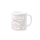 tidepoolのサイトクロダイdesign137 Mug :right side of the handle