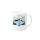 ERIZENのハロウィーンの幽霊 by Hidemi Woods Mug :right side of the handle