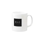 ０→１の０→１ロゴ Mug :right side of the handle