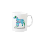 AtelierBoopの花　シュナウザー Mug :right side of the handle