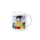 the blue seasonの美希（Miki） Mug :right side of the handle