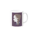 FREEDOMのyokomuki-girl Mug :right side of the handle