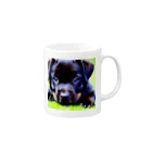 nishijima1の仔犬 Mug :right side of the handle