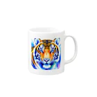 ZUKASAMAのワイルドな虎🐯 Mug :right side of the handle