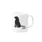 DOG LOVERのDOGLOVERのアイテム Mug :right side of the handle