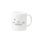 chinchillamaruのいろねこ Mug :right side of the handle