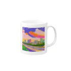 フィットネスパパの水彩のマニラグッズ Mug :right side of the handle