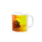 🌕朧月夜と紅茶時間☕️🫖のTREASURE SHIP” Mug :right side of the handle
