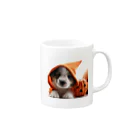 dogsandcatsのハロウィンパピー Mug :right side of the handle