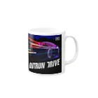 Smooth2000のOUTRUN DRIVE Mug :right side of the handle