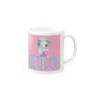 po-pomaruのkawaiionnanoko Mug :right side of the handle