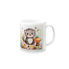 suzu-to-suzumeのくまたんっこ Mug :right side of the handle