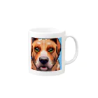 getprizeのドット絵の犬 Mug :right side of the handle