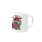 JapaneseArt Yui Shopの咲き誇れ Mug :right side of the handle