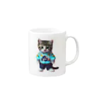 戸棚の片隅 のstylish kitten Mug :right side of the handle