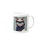 neko_skipのオサレキャットよしお Mug :right side of the handle