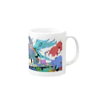 鉄坊独壇場の夜へ Mug :right side of the handle