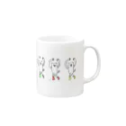 jingoronのくつしたいぬ Mug :right side of the handle