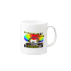 モデレーターマッキーのおみせのアフロくん Mug :right side of the handle