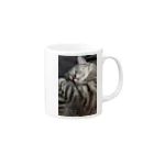 Grayのふてぶてしい猫です｡ Mug :right side of the handle